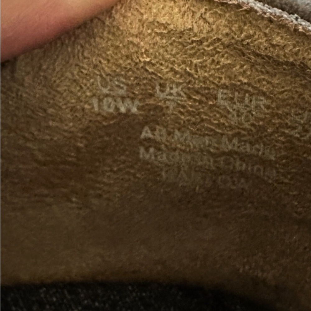 Dr. Scholl's gray/taupe wedge slip on booties 10 Wide - Picture 8 of 8